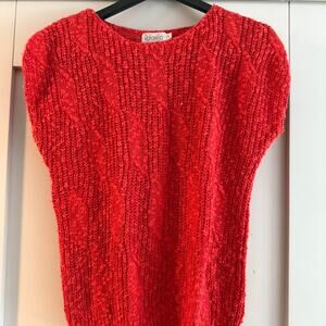 Linen red rafaella short sleeve